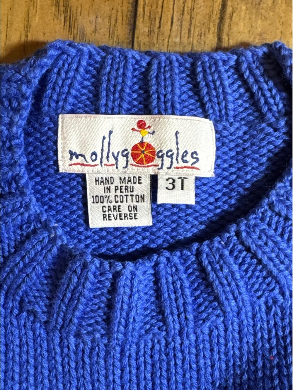 Molly’s Toggles Handmade New York Mets Knit Sweater – Boys 3T